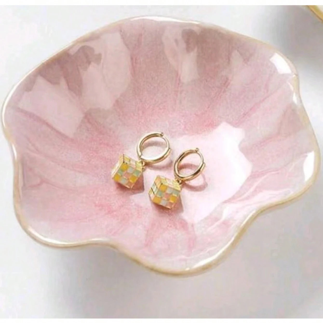 Ceramic Lotus Leaf Jewelry Tray