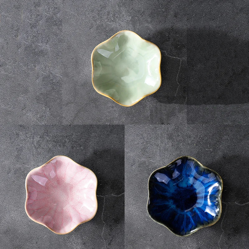 Ceramic Lotus Leaf Jewelry Tray