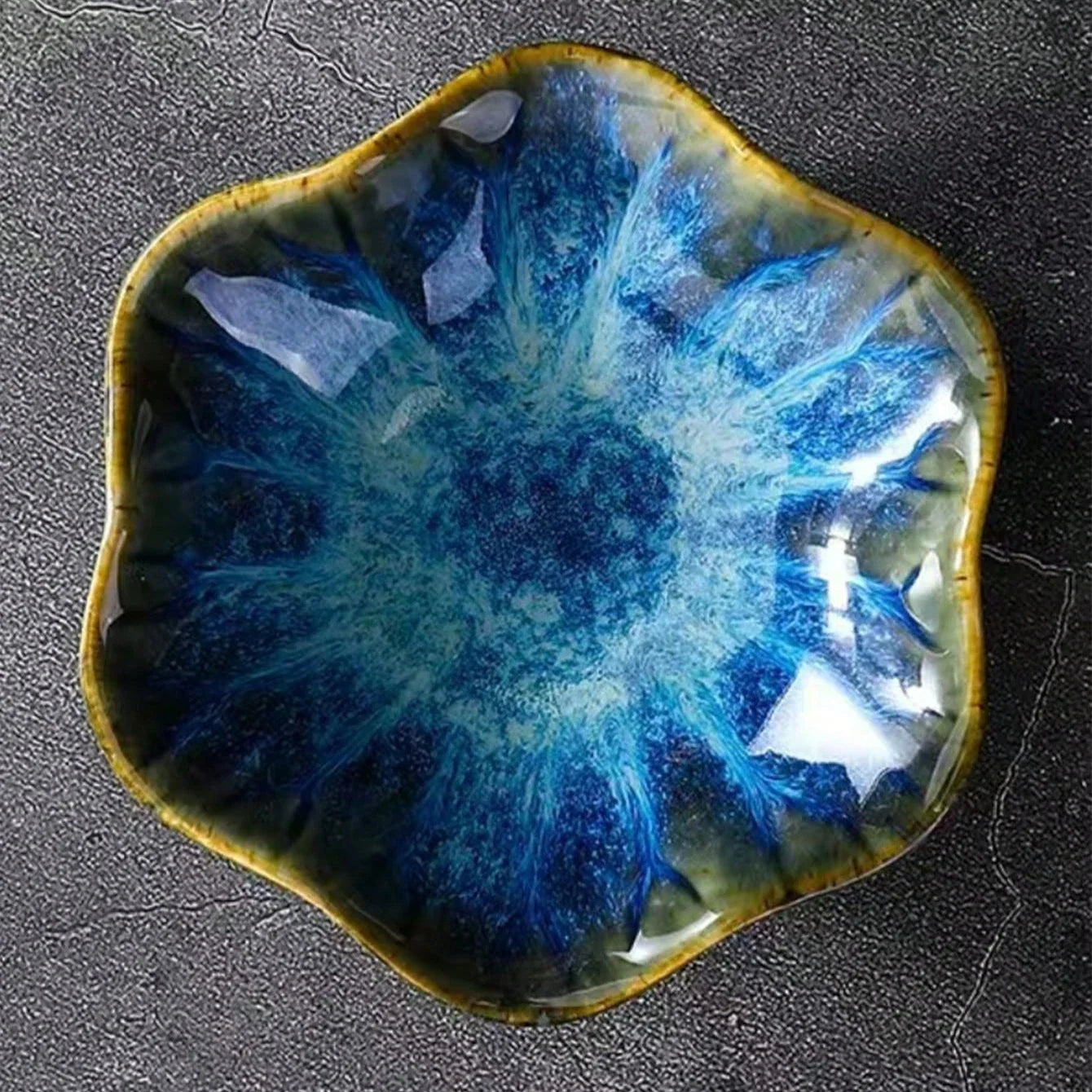 Ceramic Lotus Leaf Jewelry Tray