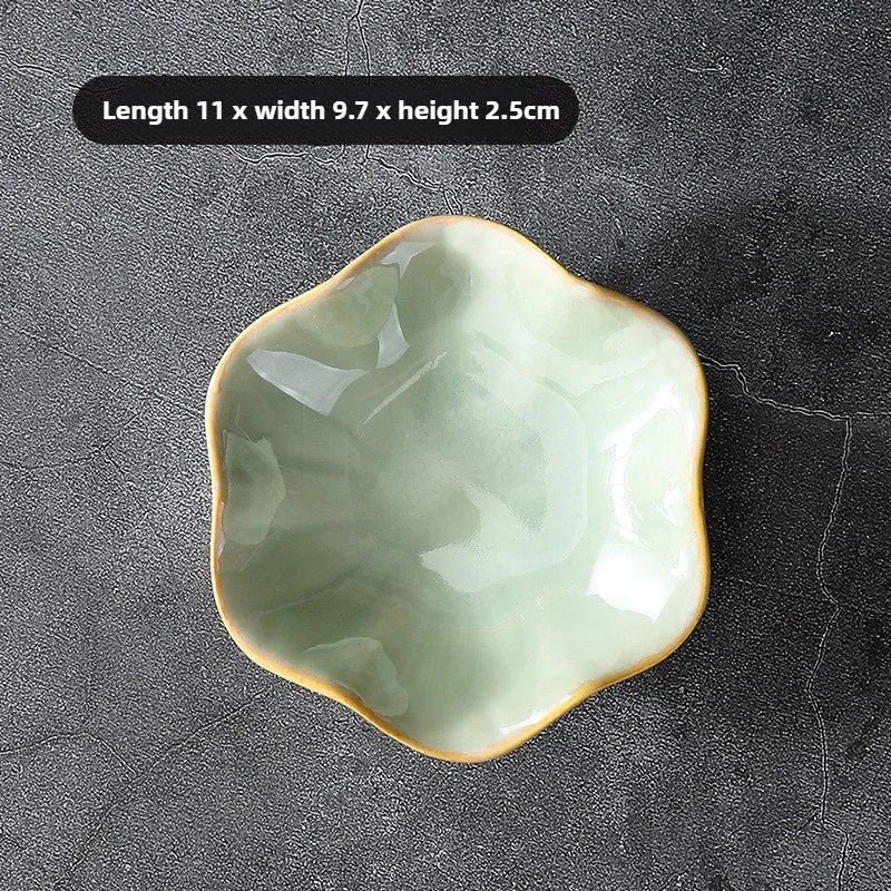 Ceramic Lotus Leaf Jewelry Tray