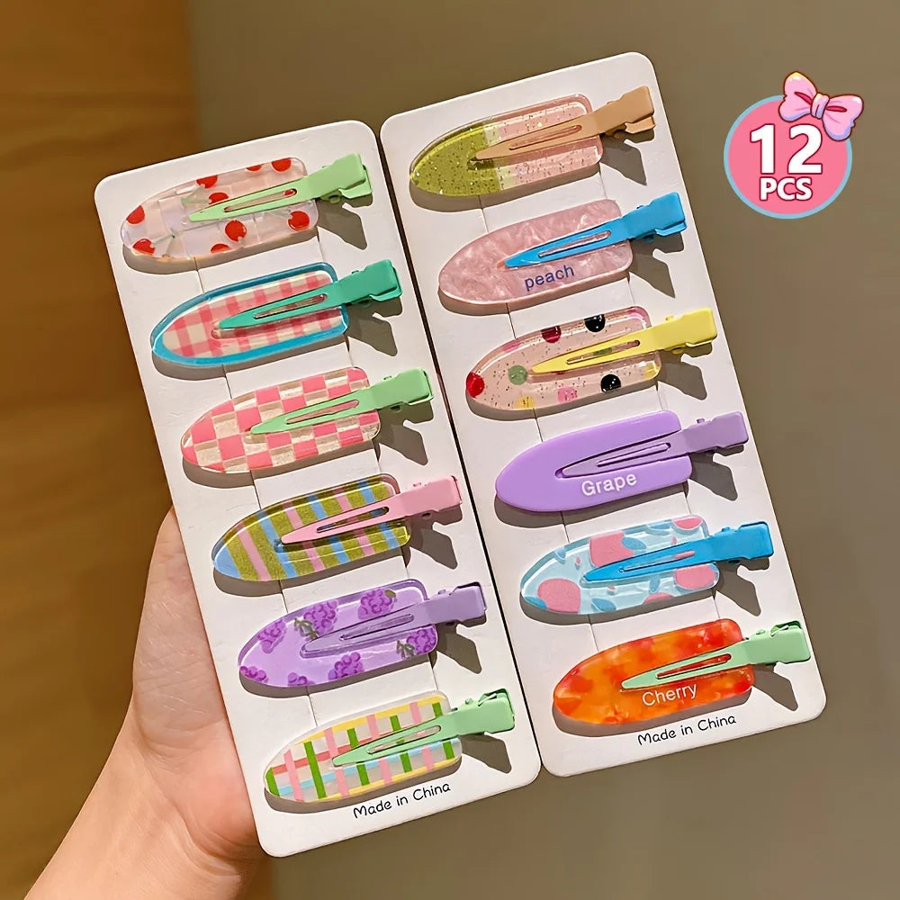12 Pieces of Multi-Color Clips